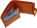 Man Wallet Genuine Leather RFID Safe Contactless Card Blocking ID Protection 895