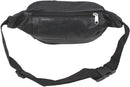 RAS Unisex Leather Large Travel Money Pouch Waist Bum Bag Adjustable Belt Strap 1006