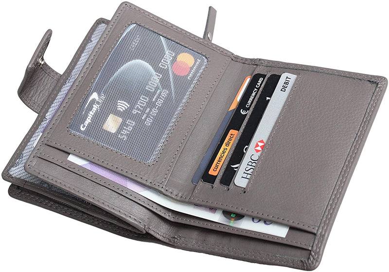 Morucha Clutch Wallet for Women Genuine Leather RFID Blocking High Capacity Cardholder Purse M85