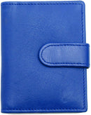 RAS Mens Womens Small Leather 24 Credit Cardholder with Popper Button Fastening 602