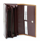 STARHIDE Womens RFID Blocking Soft Real Nappa Leather Long Flap Over Purse Multi Credit Card Holder 5505