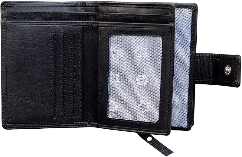 MORUCHA Clutch Wallet for Women Genuine Leather RFID Blocking High Capacity Cardholder Purse M-85