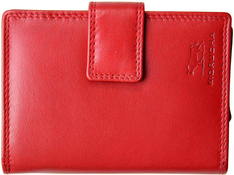 MORUCHA Clutch Wallet for Women Genuine Leather RFID Blocking High Capacity Cardholder Purse M-85