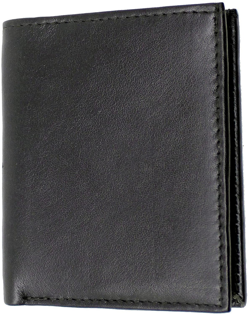 RAS Mens RFID Safe Soft Genuine Leather Credit Card and Banknote Pocket Slimline Wallet 122