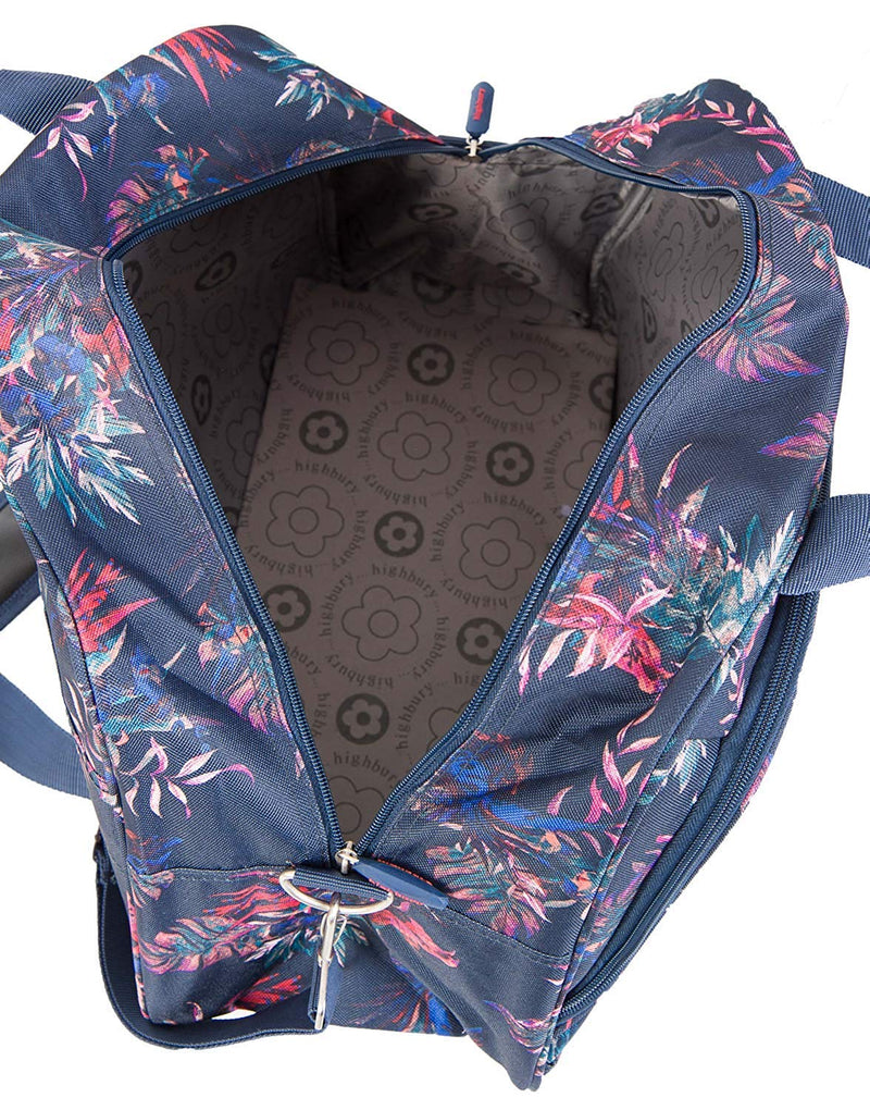 HIGHBURY VINTAGE BLOOM FLIGHTBAG - NAVY