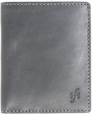 STARHIDE Mens RFID Blocking Soft Genuine Leather Compact Bifold Wallet 1155 (Grey Blue)