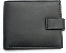 RAS Mens RFID Blocking Slim Wallet Genuine Leather Bifold Zip Coin Pocket Wallet 421
