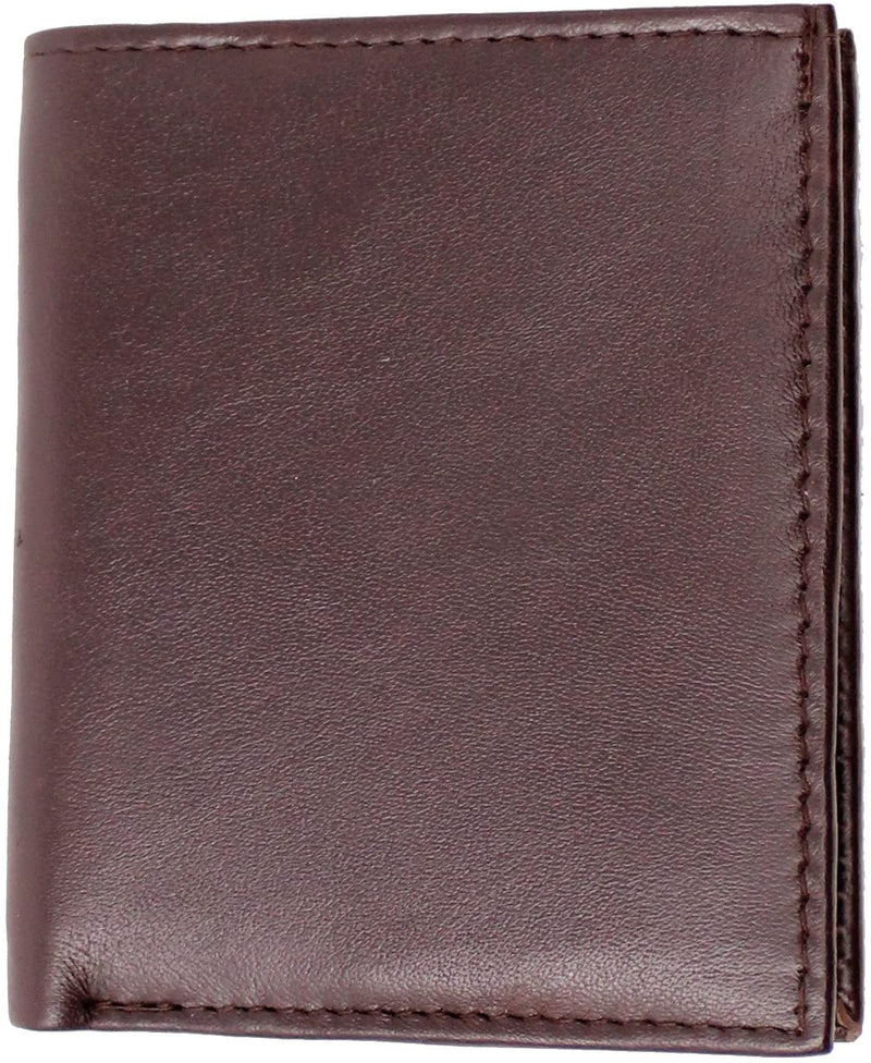 RAS Mens RFID Safe Soft Genuine Leather Credit Card and Banknote Pocket Slimline Wallet 122