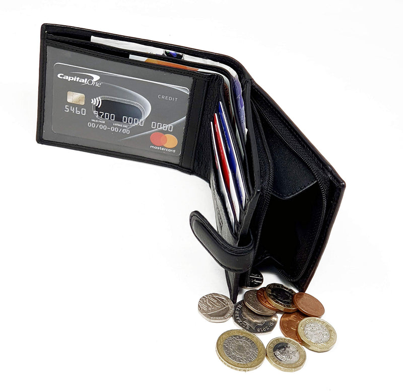 Men's Coin Purse Wallet Fashion RFID Blocking Man Leather Wallet Zipper Men's Coin Purse Wallet Fashion RFID Blocking Man Leather Wallet Zipper