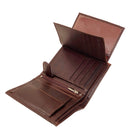 RAS WALLETS Mens RFID Blocking Soft Leather Trifold Purse Credit Card Holder Id Window and Coin Pouch 503