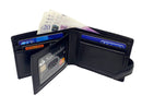 STARHIDE Mens RFID Blocking Genuine VT Leather Credit Cards Coins Holder Wallet 835