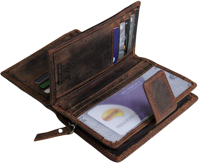Morucha Clutch Wallet for Women Genuine Leather RFID Blocking High Capacity Cardholder Purse M85
