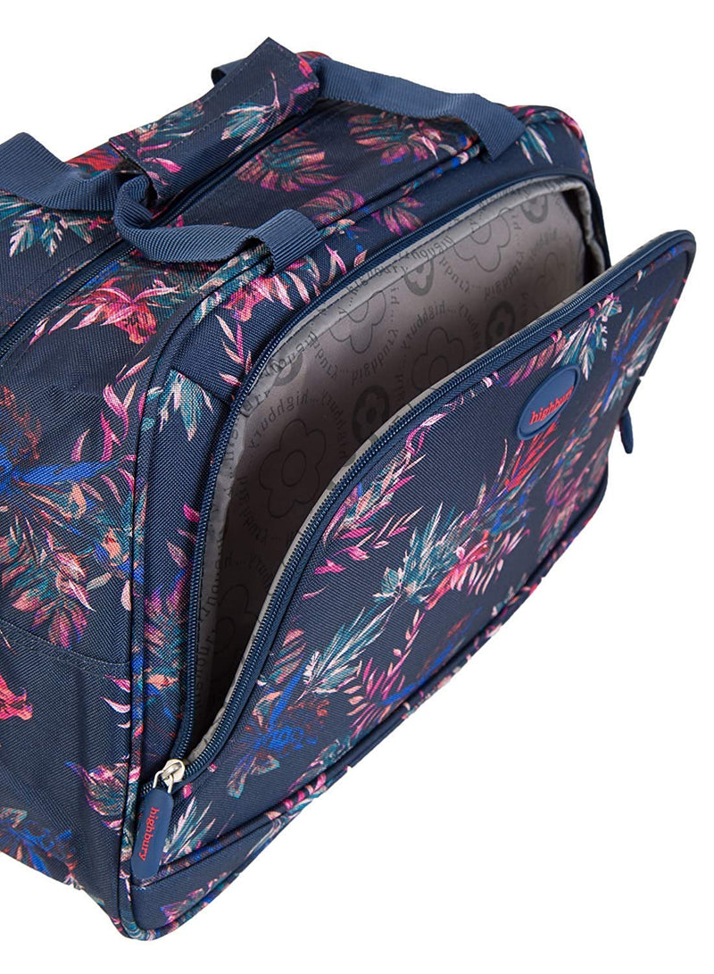 HIGHBURY VINTAGE BLOOM FLIGHTBAG - NAVY