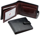 STARHIDE Mens RFID Blocking Genuine VT Leather Credit Cards Coins Holder Wallet 835