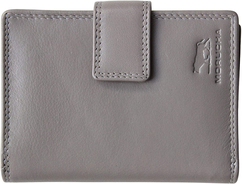 Morucha Clutch Wallet for Women Genuine Leather RFID Blocking High Capacity Cardholder Purse M85