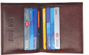 RAS Mens RFID Safe Soft Genuine Leather Credit Card and Banknote Pocket Slimline Wallet 122