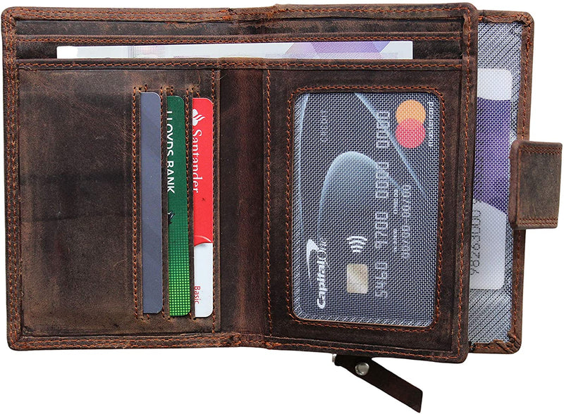 Morucha Clutch Wallet for Women Genuine Leather RFID Blocking High Capacity Cardholder Purse M85