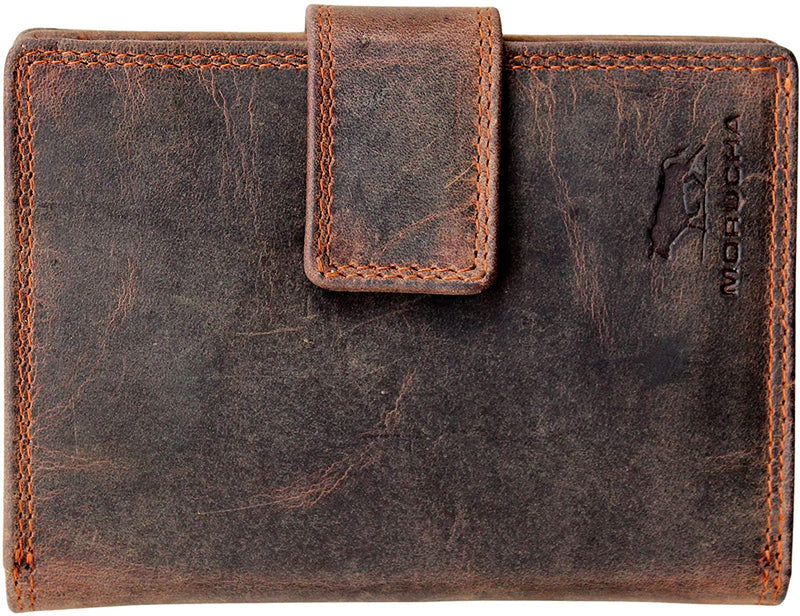 Morucha Clutch Wallet for Women Genuine Leather RFID Blocking High Capacity Cardholder Purse M85