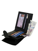 RAS Mans Wallet RFID Blocking Soft Genuine Leather Bifold Wallet with A Full Zipped Arround Coin Pouch Pocket 42