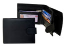 RAS Mans Wallet RFID Blocking Soft Genuine Leather Bifold Wallet with A Full Zipped Arround Coin Pouch Pocket 42