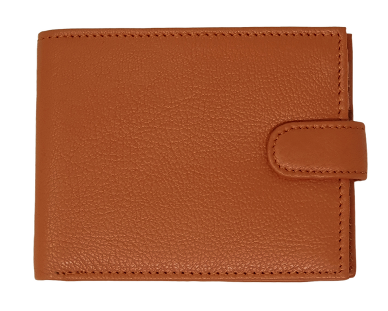 RAS Mans Wallet RFID Blocking Soft Genuine Leather Bifold Wallet with A Full Zipped Arround Coin Pouch Pocket 42