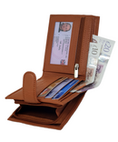 RAS Mans Wallet RFID Blocking Soft Genuine Leather Bifold Wallet with A Full Zipped Arround Coin Pouch Pocket 42